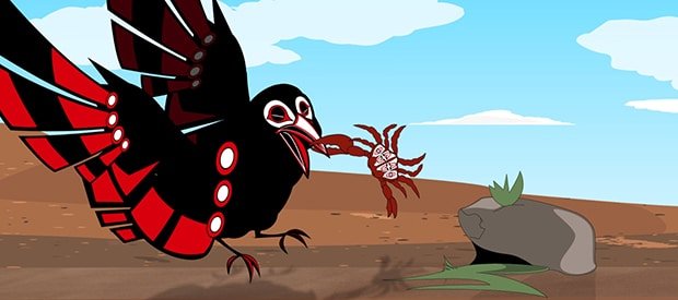 Raven Goes Fishing