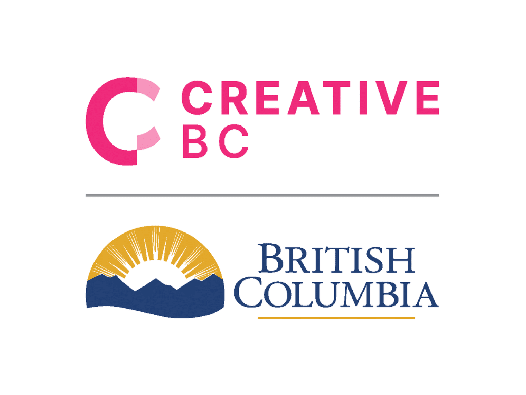 Stacked version of the Creative BC logo
