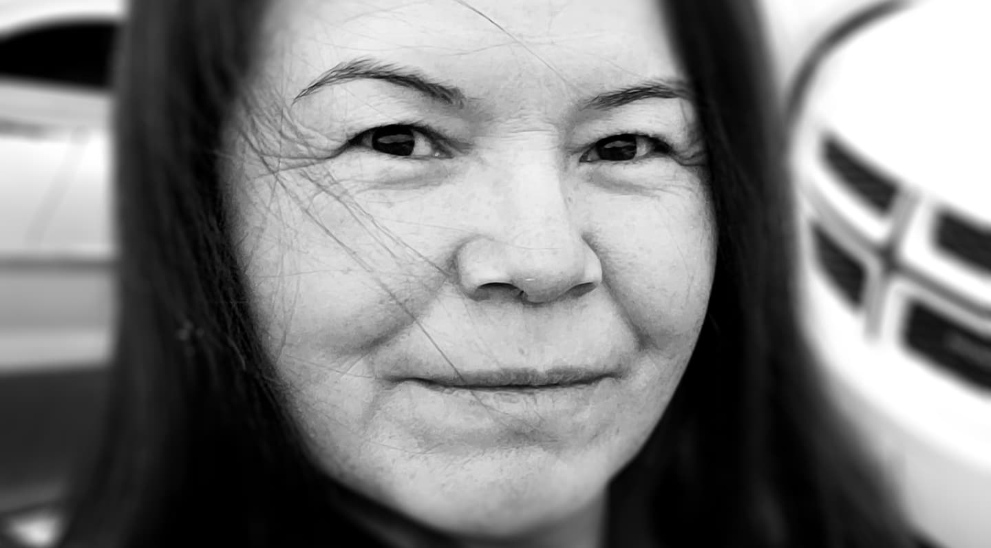 Person with dark hair